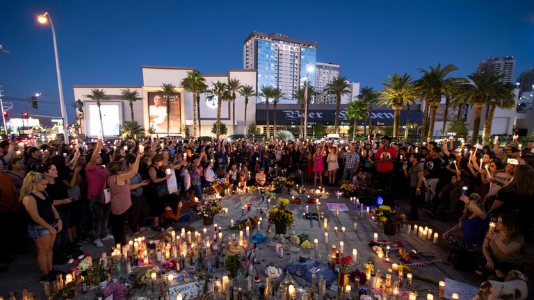A vigil in Vegas marks a week since the atrocity