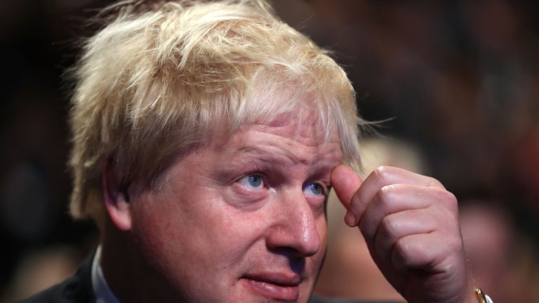 Boris Johnson has called on Tory colleagues to turn their fire on Jeremy Corbyn