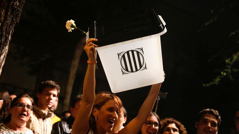 The vote went ahead despite a ruling made by Spain&#39;s constitutional court