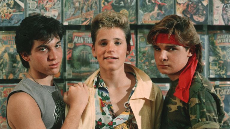 Haim (left) and Feldman first starred together in The Lost Boys, five years after Haim was allegedly raped