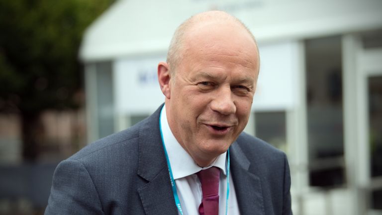 First Secretary of State Damian Green arrives for the first day of the annual Conservative Party conference