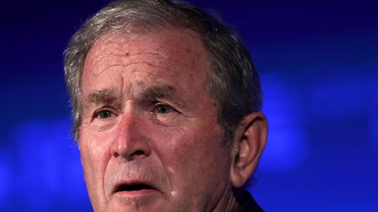 George W Bush worried about US democracy