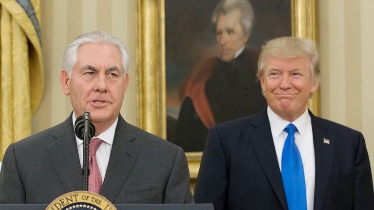 Donald Trump is sure he&#39;d win an IQ test comparison with Secretary of State Rex Tillerson 
