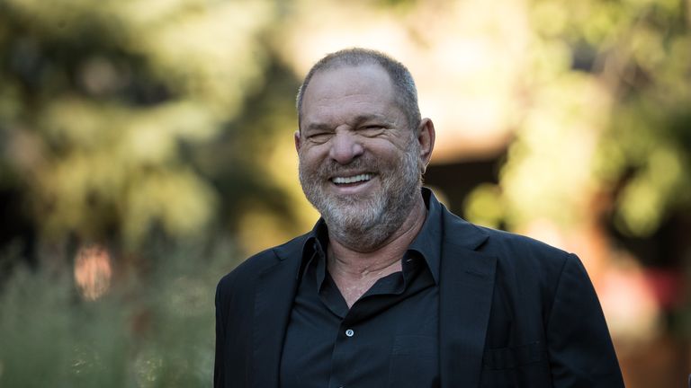 SUN VALLEY, ID - JULY 12: Harvey Weinstein, co-chairman and co-founder of Weinstein Co., attends the second day of the annual Allen & Company Sun Valley Conference, July 12, 2017 in Sun Valley, Idaho. Every July, some of the world&#39;s most wealthy and powerful businesspeople from the media, finance, technology and political spheres converge at the Sun Valley Resort for the exclusive weeklong conference. (Photo by Drew Angerer/Getty Images)