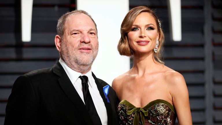 Harvey Weinstein and his wife Georgina Chapman