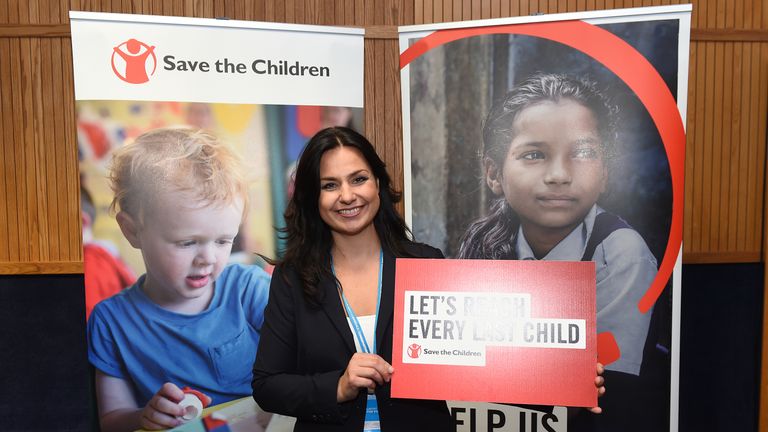 Heidi Allen at the Save The Children evening reception at the Conservative Party conference
