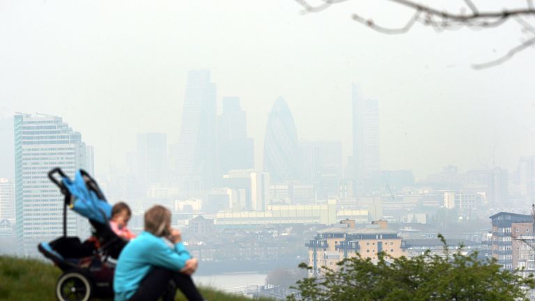 The study found London, one of the worst offenders, had the same amount of pollution as Eastbourne