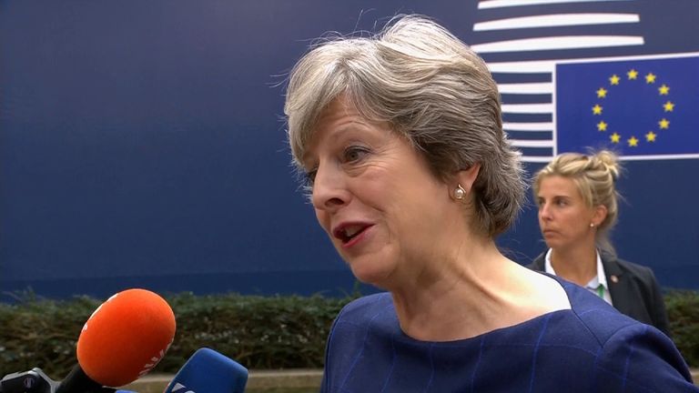 Theresa May reiterates the UK&#39;s desires for a strong relationship with the EU