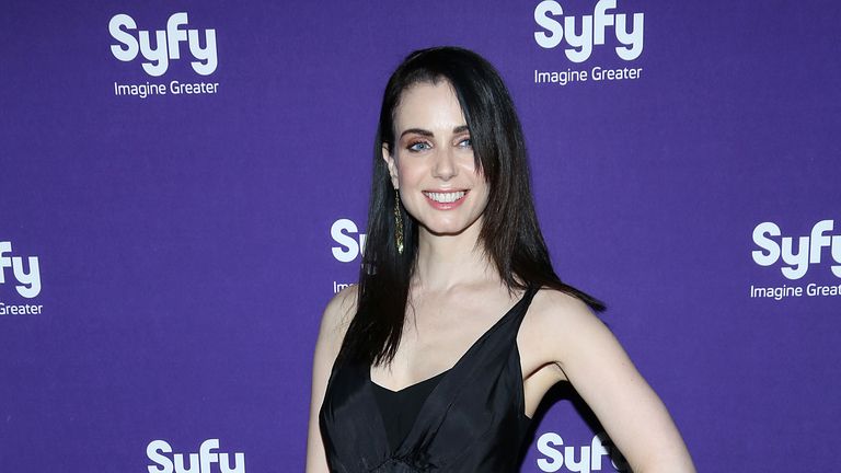 NEW YORK, NY - APRIL 10: Mia Kirshner of &#39;Defiance&#39; attends Syfy 2013 Upfront at Silver Screen Studios at Chelsea Piers on April 10, 2013 in New York City. (Photo by Rob Kim/Getty Images)