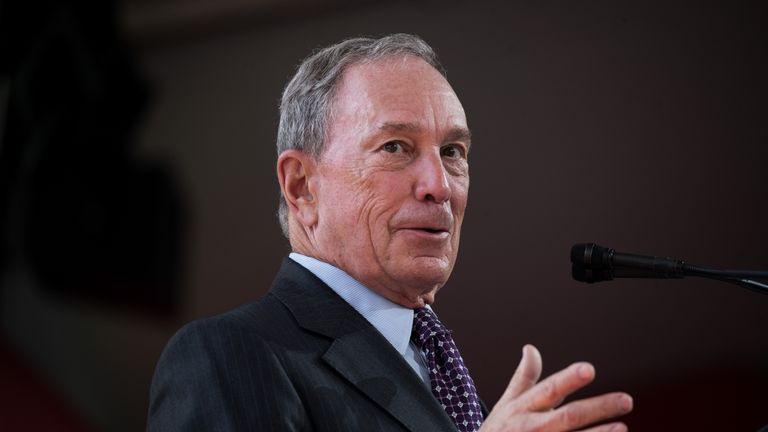 Former New York City Mayor Michael Bloomberg delivers remarks during a dedication ceremony to mark the opening of the new campus of Cornell Tech on Roosevelt Island, September 13, 2017