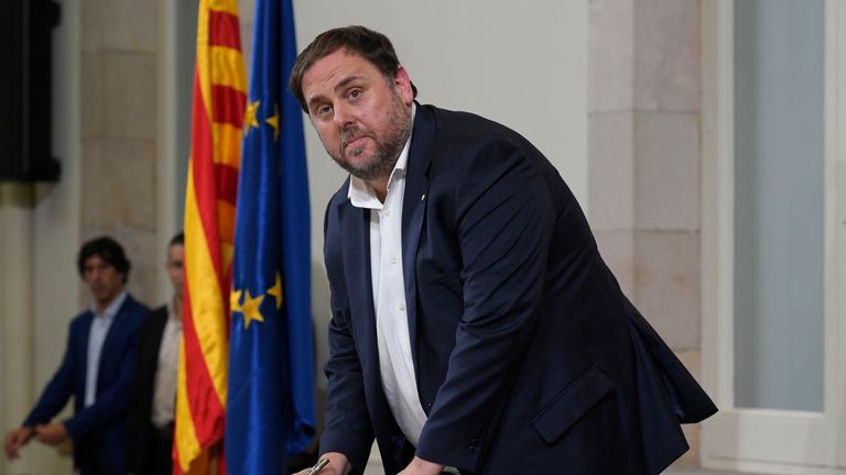 Catalan regional vice president Oriol Junqueras 