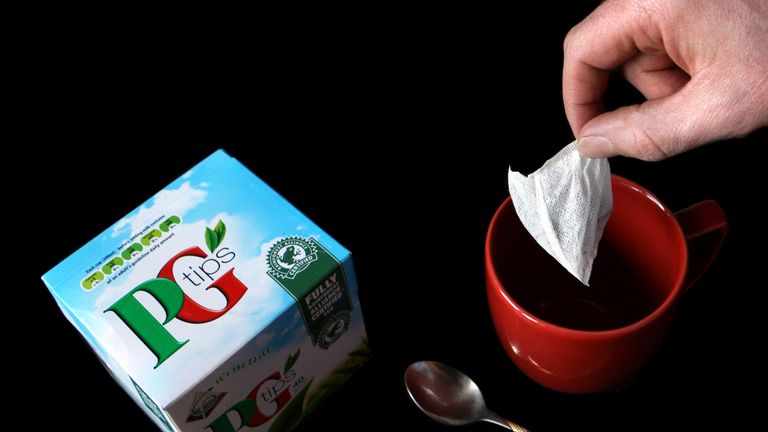 Generic shot of PG Tips, made by FTSE 100 company Unilever