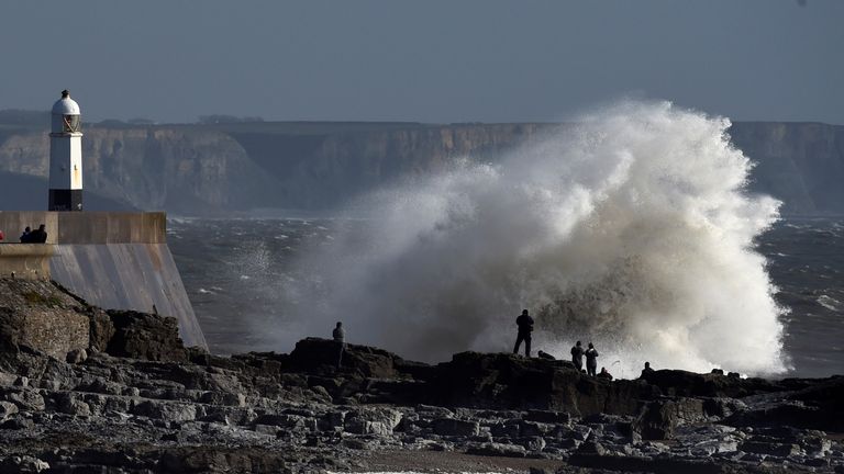 In pictures: Storm Ophelia strikes UK | UK News | Sky News