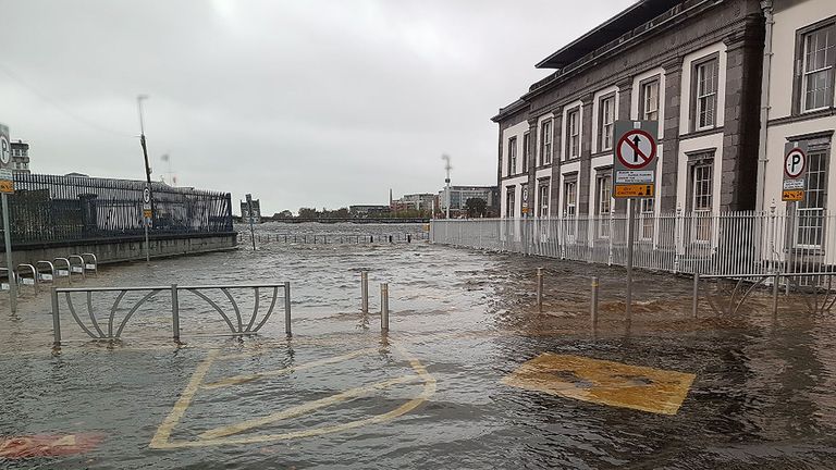 Merchant's Quay Plaza was one of the places flooded in Limerick in Ireland