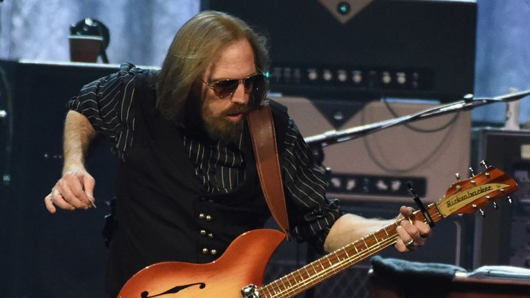 Tom Petty of Tom Petty and the Heartbreakers performs during their 40th Anniversary Tour at Bridgestone Arena on April 25, 2017 in Nashville, Tennessee