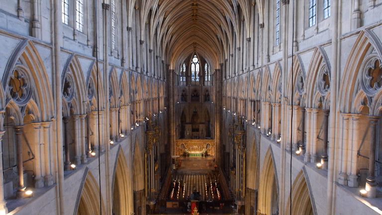 Westminster Abbey drone footage. Pic: Spider Aerial Filming