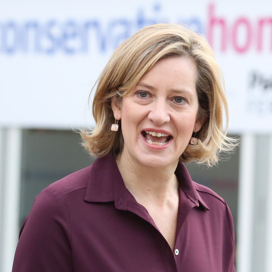 Home Secretary Amber Rudd at the Conservative Party Conference at the Manchester Central Convention Complex in Manchester.
