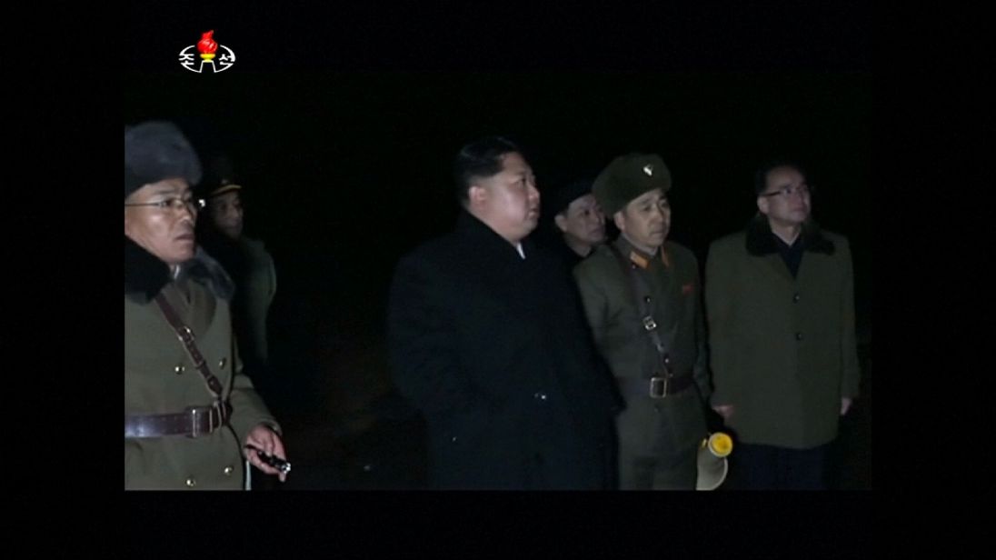 Kim Jong Un watches North Korea's latest missile launch