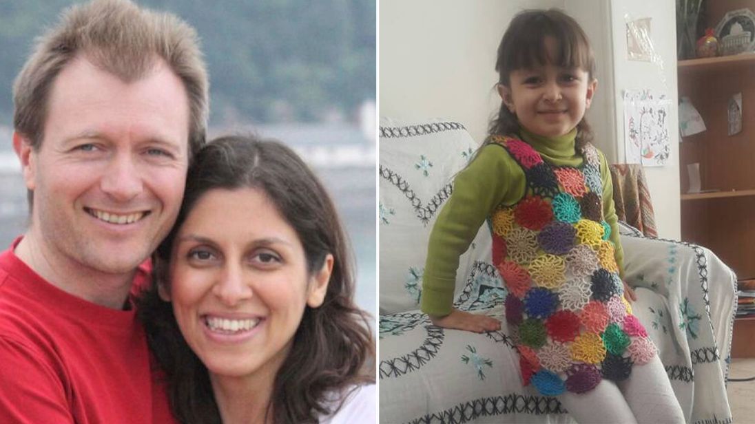 Nazanin Zaghari-Ratcliffe, her husband Richard and their daughter Gabriella