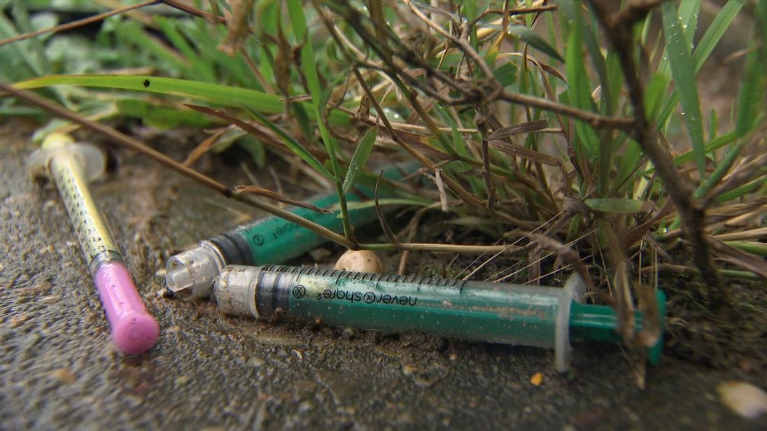 Discarded needles are an increasing problem