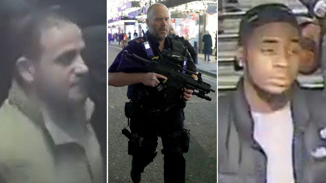 Police say they believe two men (L and R) were involved in an altercation on the platform