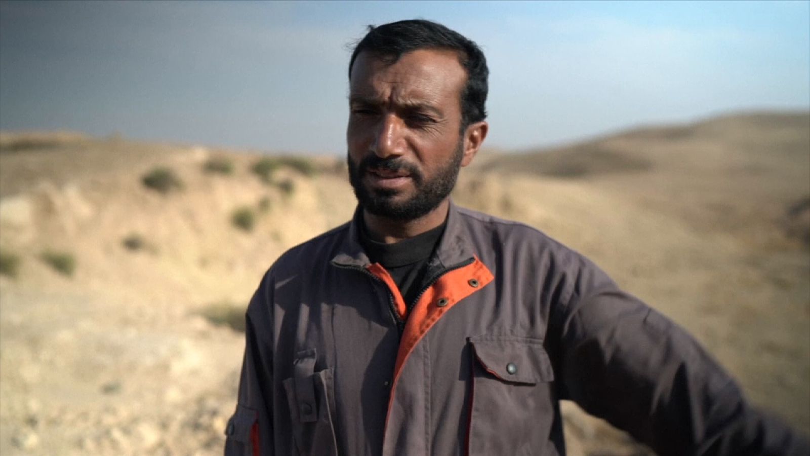 Drone footage shows sinkhole that became Islamic State mass grave