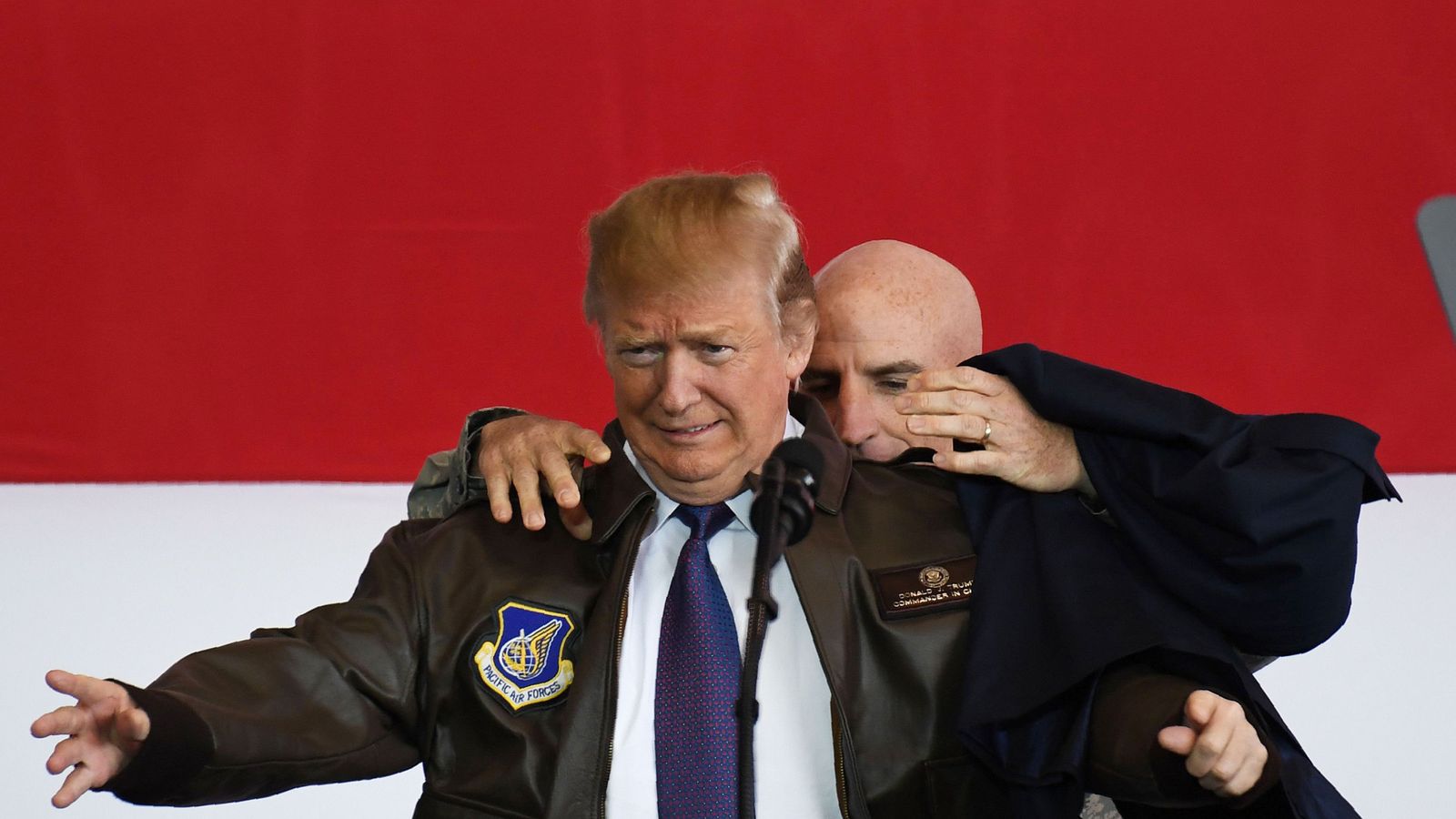 Suits you, Sir Trump's new bomber jacket World News Sky News