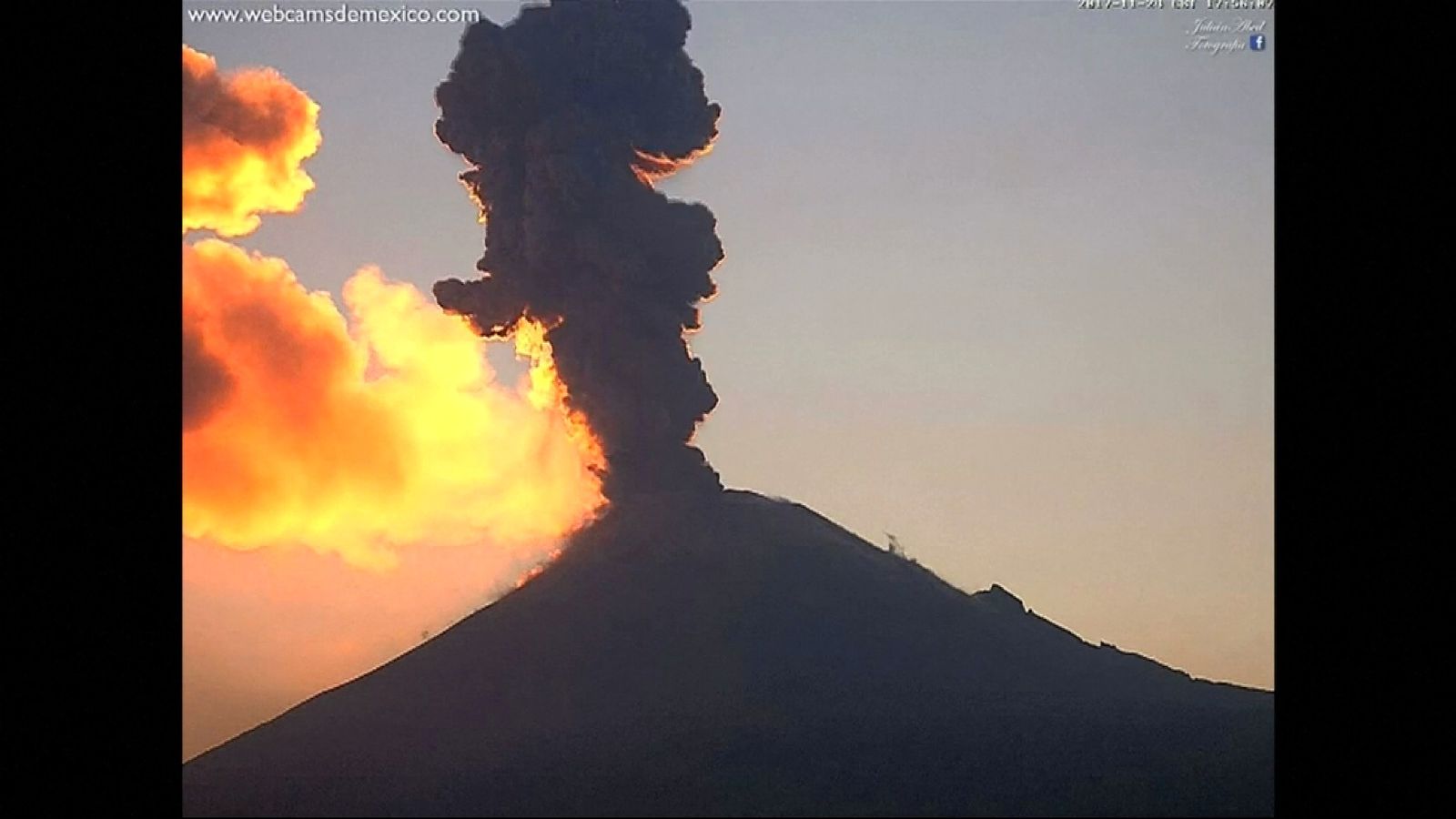 Mexico Volcano Erupts Shooting Ash And Smoke Into The Air World News