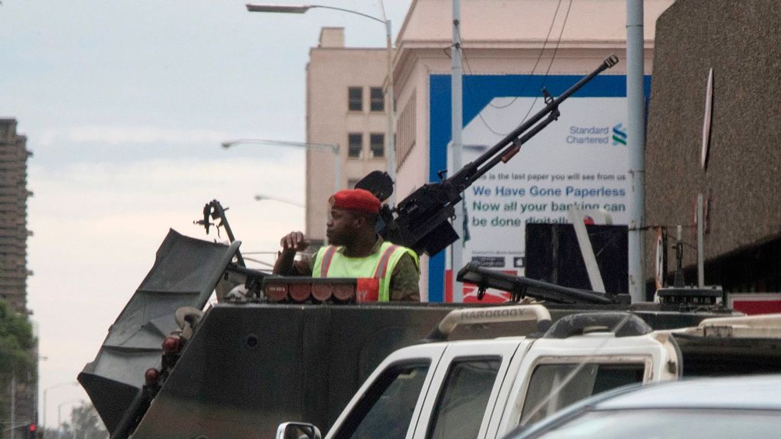 'We sped off' to avoid heavily-armed troops in Zimbabwe's tense capital