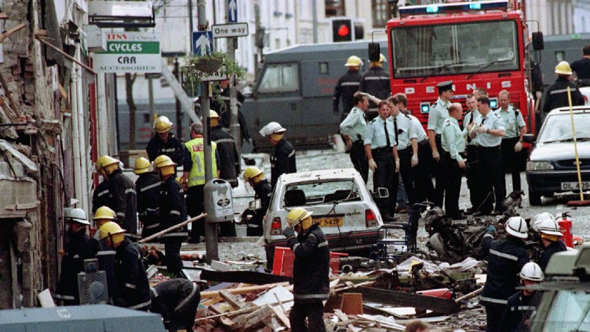 Viable Pipe Bomb Device Found Near War Memorial In Northern Ireland   Skynews Omagh Bombing Northern Ireland 4154013 