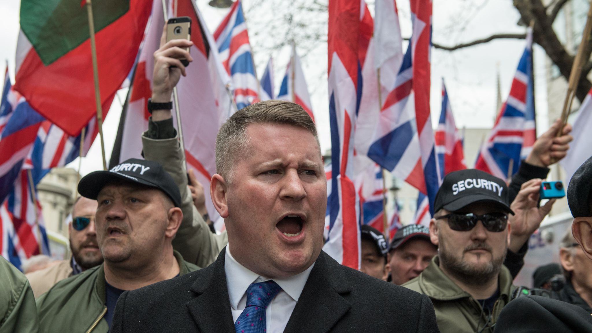 Britain First Leader Paul Golding Arrested Over Belfast Speeches Uk News Sky News 