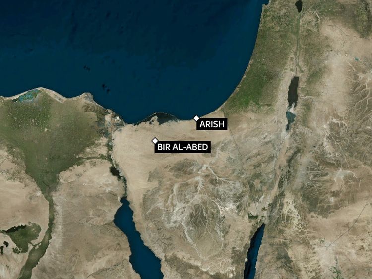 The attack happened in Sinai