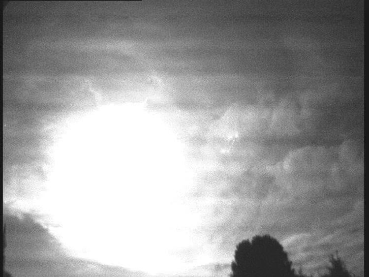 An image of a fireball seen in the sky above Wilcot, Wiltshire. Picture: UKMON