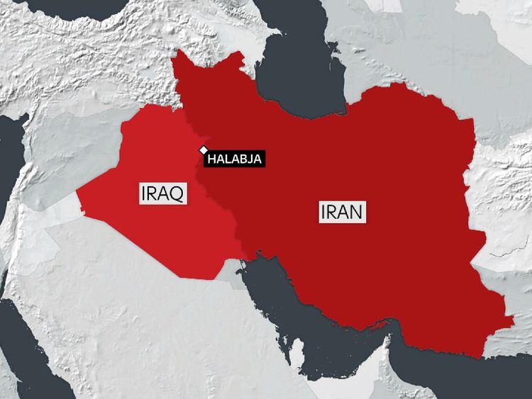 The earthquake was centred near Halabja