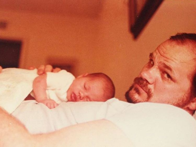 Meghan Markle with her father Tom