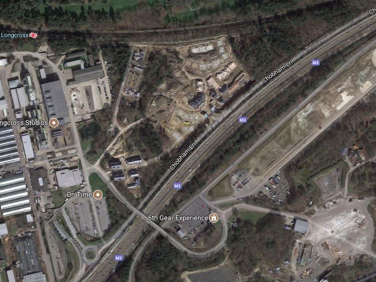 Millennium Falcon spotted under wraps on Google maps