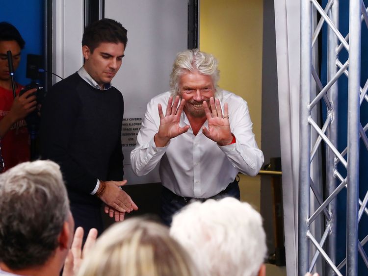 NEW YORK, NY - OCTOBER 18: Sir Richard Branson participates in a SiriusXM &#39;Town Hall&#39; Event hosted by Dan Rather on October 18, 2017 in New York City. (Photo by Astrid Stawiarz/Getty Images for SiriusXM)