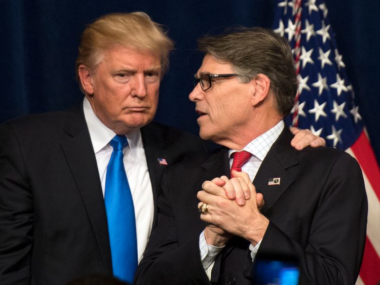 Rick Perry is Energy Secretary in Donald Trump&#39;s cabinet