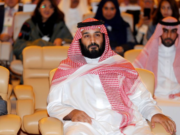 FILE PHOTO: Saudi Crown Prince Mohammed bin Salman, attends the Future Investment Initiative conference