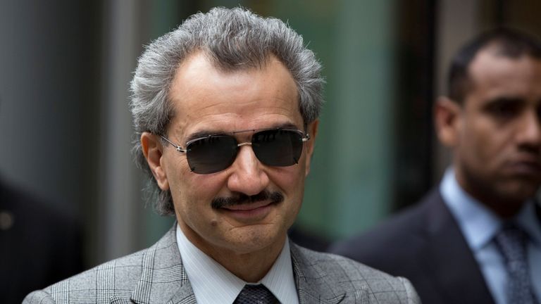 FILE PHOTO - Saudi Arabian Prince Alwaleed bin Talal leaves the High Court in London