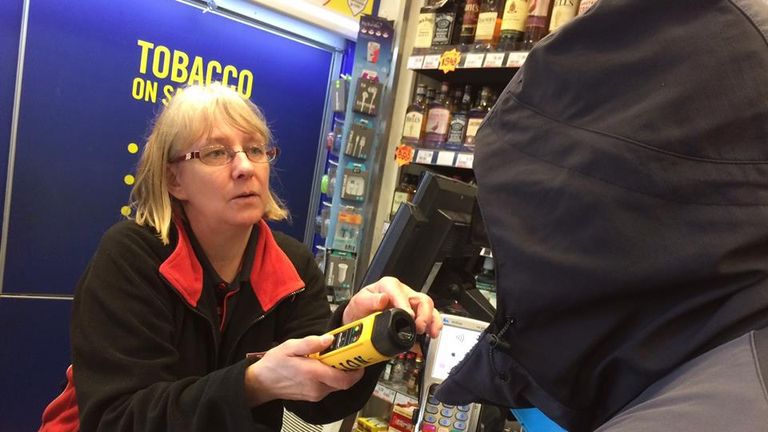 SPAR stores in Cardiff are using breathalysers on customers they suspect are intoxicated. Pic: South Wales Police Cardiff