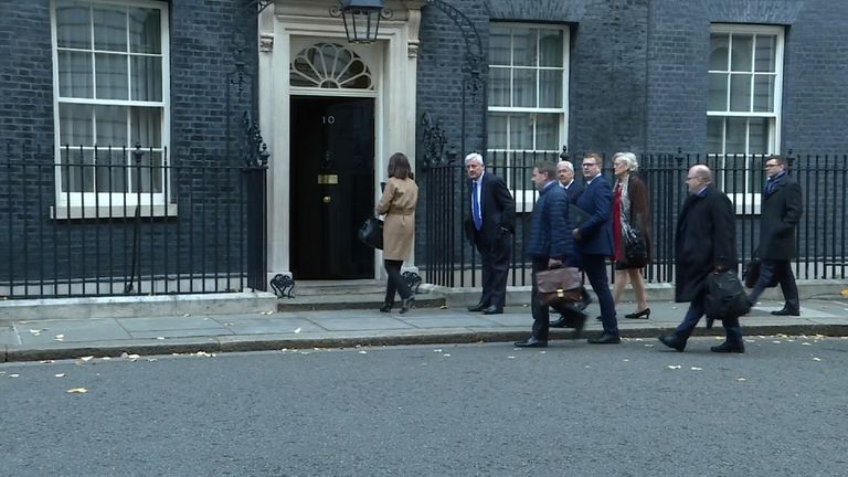 The leaders of 15 business groups from across the EU descended on Downing St for the meeting