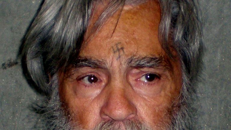 Convicted mass murderer Charles Manson in 2011