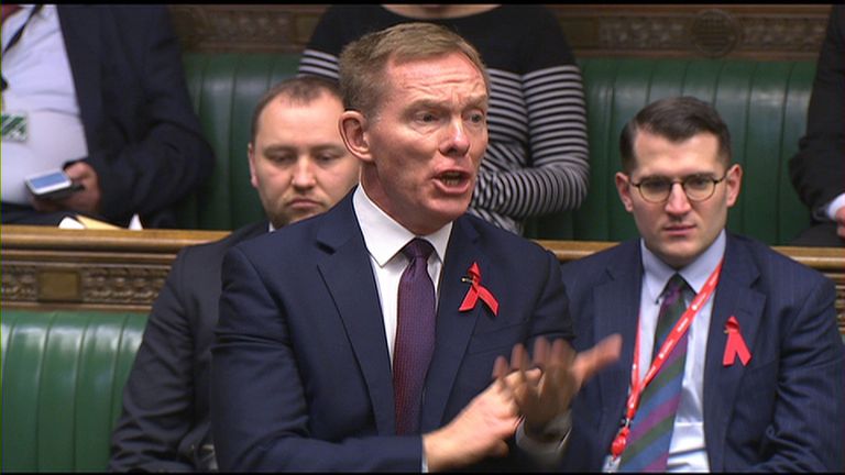 Labour MP Chris Bryant speaks in the Commons