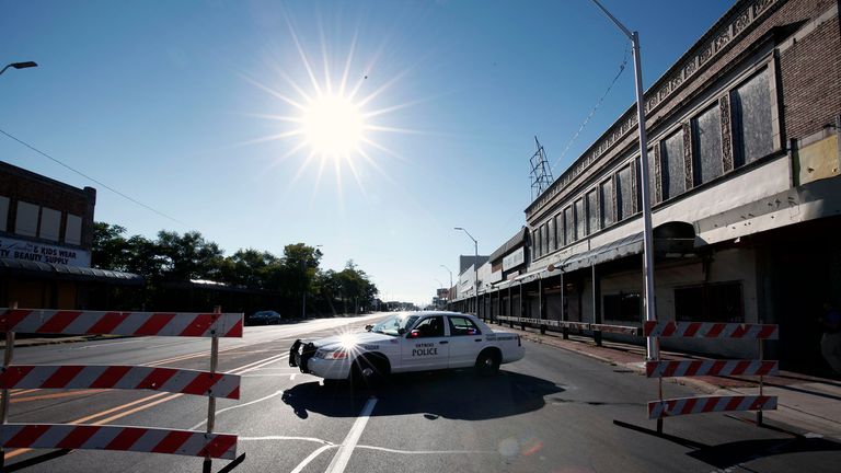 Two undercover police teams clashed during a raid on a drug house in east Detroit