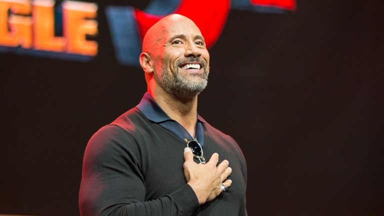 LOS ANGELES, CA - OCTOBER 28: Actor Dwayne Johnson onstage at ENTERTAINMENT WEEKLY Presents Dwayne &#39;The Rock&#39; Johnson at Stan Lee&#39;s Los Angeles Comic-Con at Los Angeles Convention Center on October 28, 2017 in Los Angeles, California. (Photo by Rich Polk/Getty Images for Entertainment Weekly)