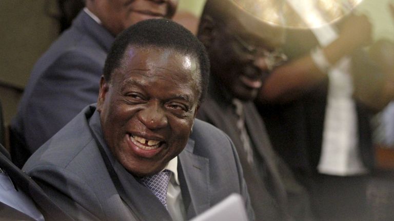 Emmerson Mnangagwa during the period when he was vice president. File picture