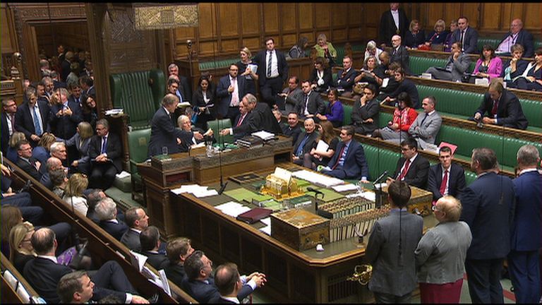 MPs vote on EU Withdrawal Bill