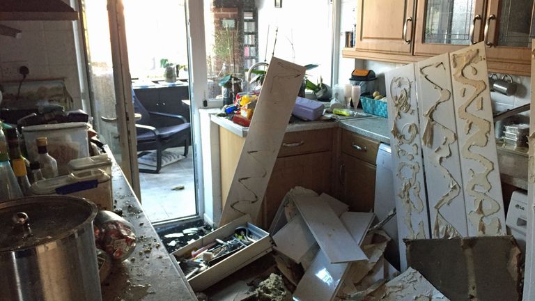 The couple have had to move out of their house