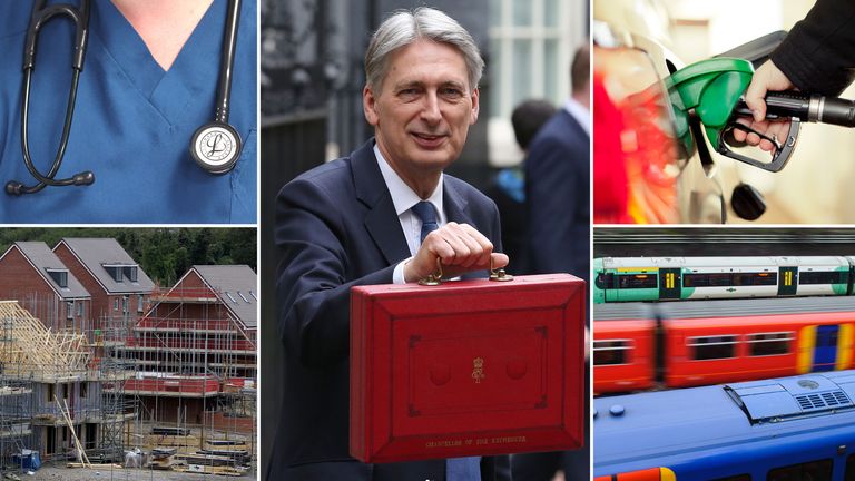 The NHS, housebuilding, fuel prices and train fares are all on the Budget agenda